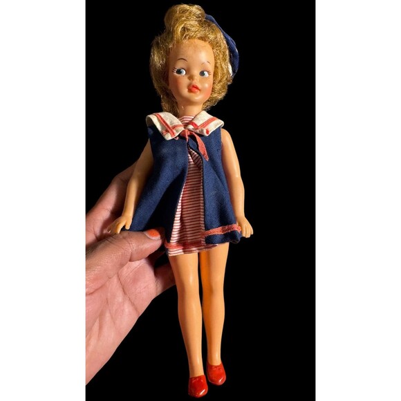 All Original Ideal Pepper Doll Toy W/ Original Outfit Dress Shoes Hat Anchor 9.5 - Picture 9 of 12